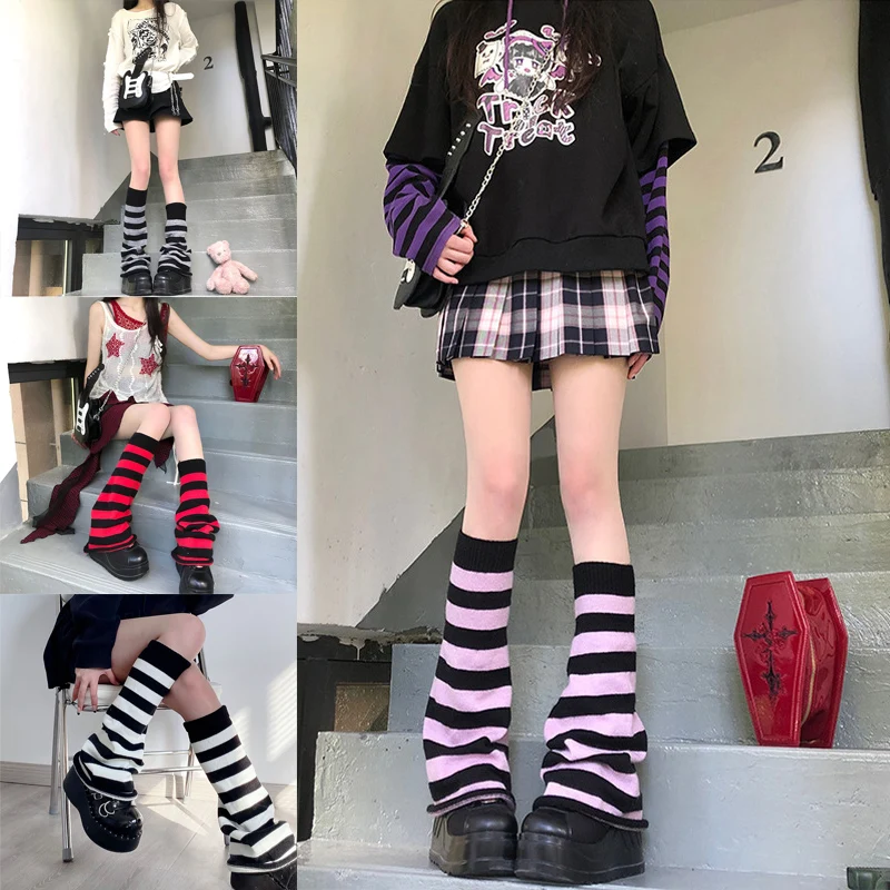 Wide Leg Socks Summer Soild Long Tube Covering The Legs Sock Girl Japanese Horn-leg Sleeves Medium Tube Jk Calf Socks Leg Warmer