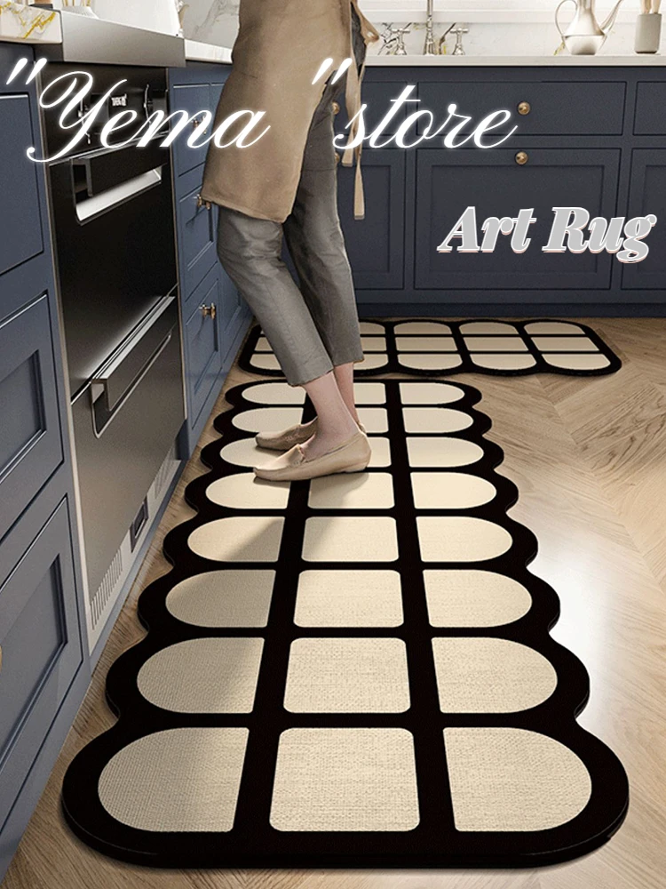 Kitchen Lattice Art Floor Mats