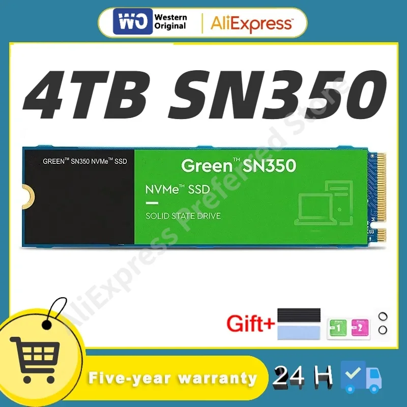 

Original Green PS5 SSD SN350 1T 2T 480GB 240GB 8TB NVMe M2 SSD PCIe 3.0 M.2 2280 Internal Solid State Drive Up to 3200MB/s