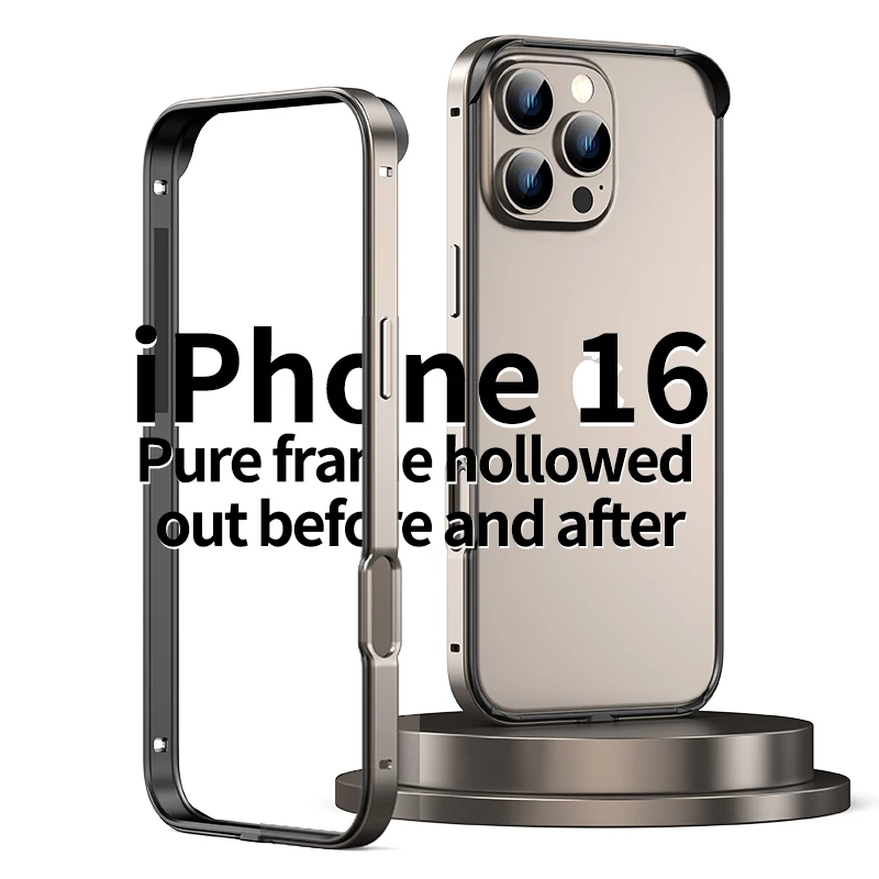 Premium Aluminum & Silicone Anti-Collision Phone Frame Luxury Case