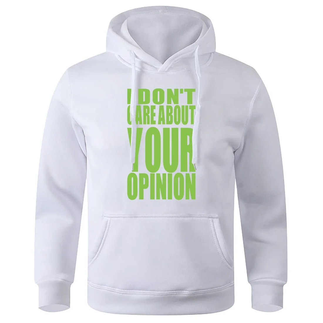 

I Don'T Care About Your Opinion Printing Men Hoody Loose Breathable Hoodie Fashion Classic Hooded Basic All Match Sweatshirts