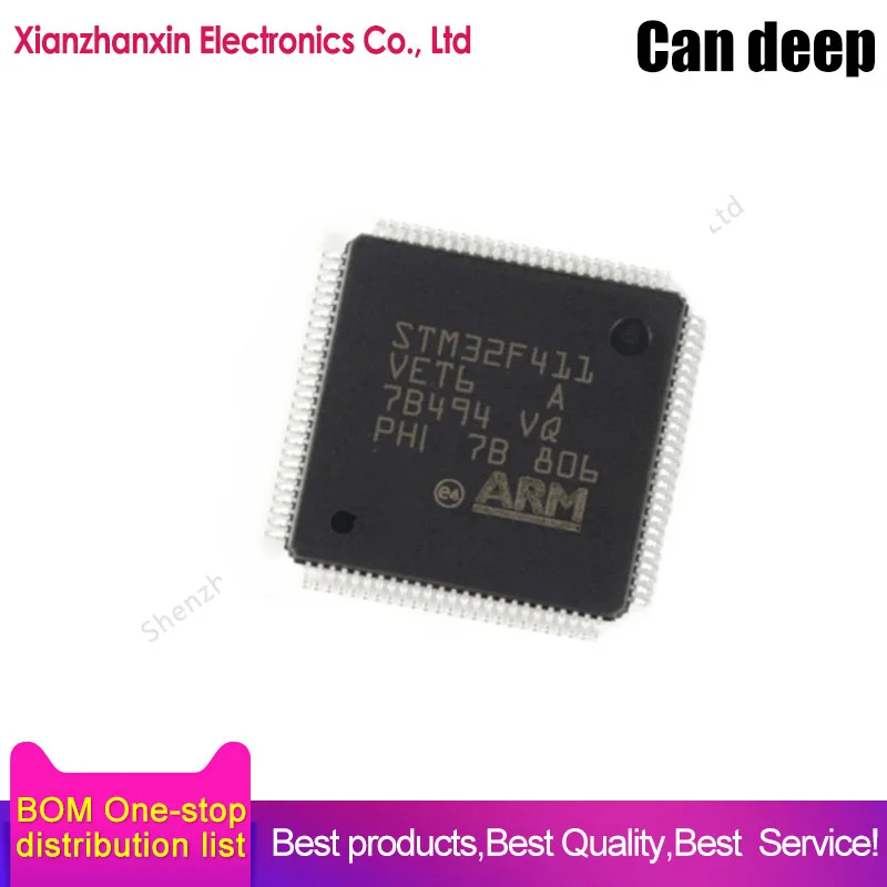 

1PCS/LOT STM32F411VET6 STM32F411 411VET6 LQFP-100 Microcontroller chips in stock