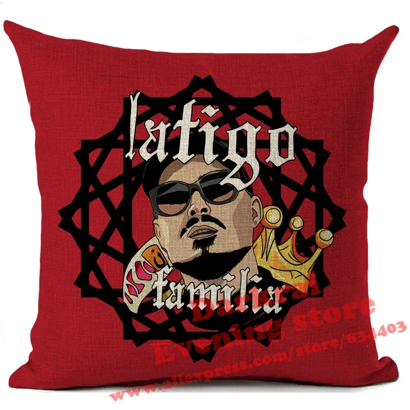 Dellafuente Pillow Case Spain Rapper Dellafuente fc Cushion Cover Decorative Pillows For Sofa Home Decor Pillowcase