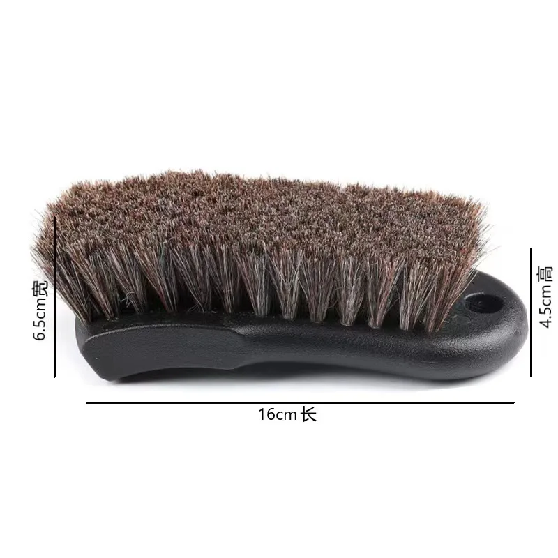 cheval cheveux voiture cleaner intérieur cuir siège brosse de nettoyage en  bois poignée sièges auto brosse