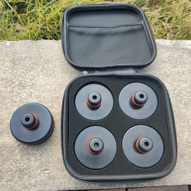 1PC-4Pcs Rubber Lifting Jack Pad Adapter Tool Chassis with Storage Case for Tesla Model 3 Model S Model X Car Accessories 1