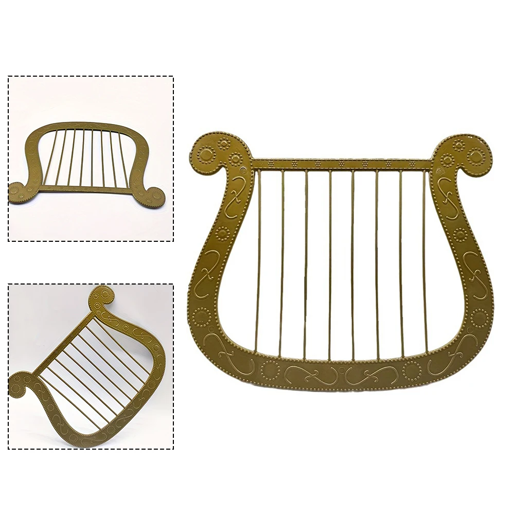 Model Harp Plastic Harp Halloween Costume ForCostume Halloween Angel Theme Party Dress Up Simulated Model MusicalInstrument