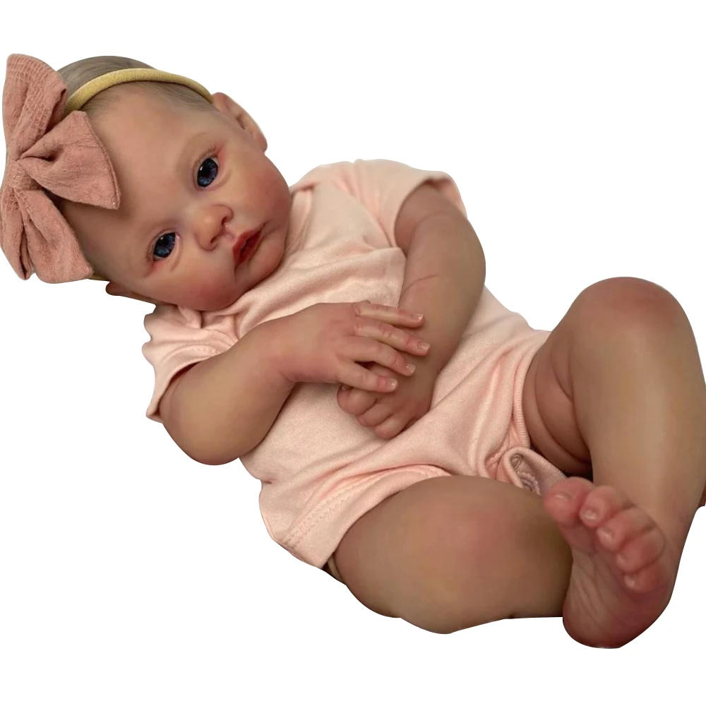 49cm Soft Body Reborn Baby Doll Meadow 100% handmade 3D Skin