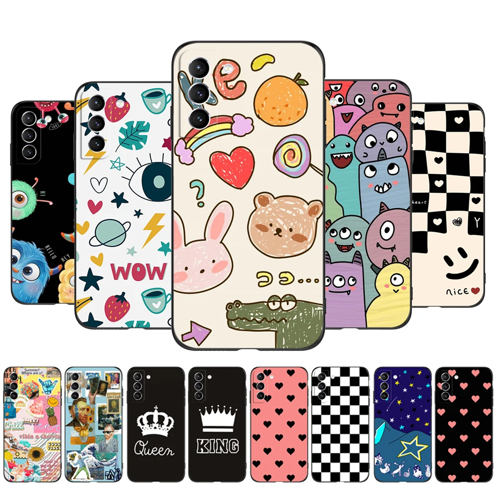 Per Samsung Galaxy S21 | S21 + | S21 Ultra | S21 Fe 5G Cassa Del Telefono Della Copertura Posteriore Per Samsung S21 Più Galaxys21 S 21 Nero Caso Di T