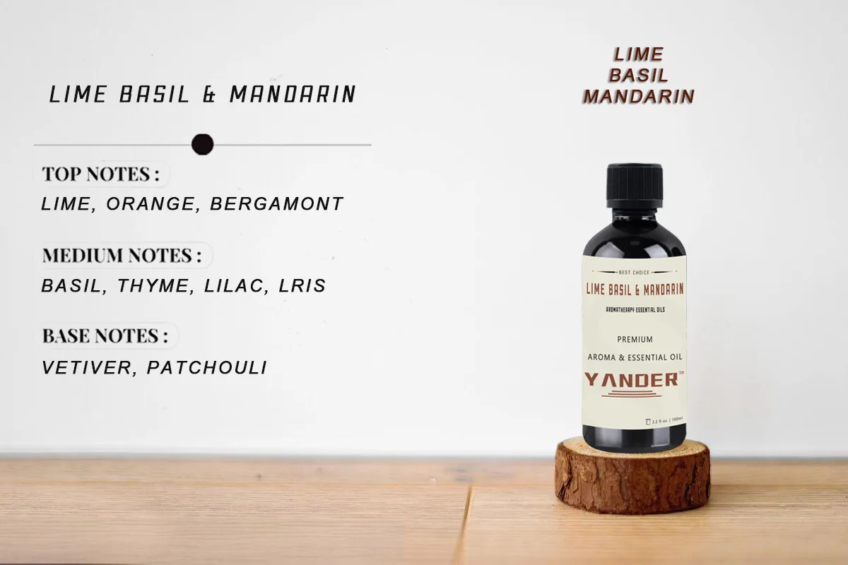 Yander 50ml 100ml Lime Basil & Mandarin Scented Candle Oil For Candle Making Aromatherapy Oil Fragrance fragrance oil essential oil set aromatherapy refill liquid body massage oil