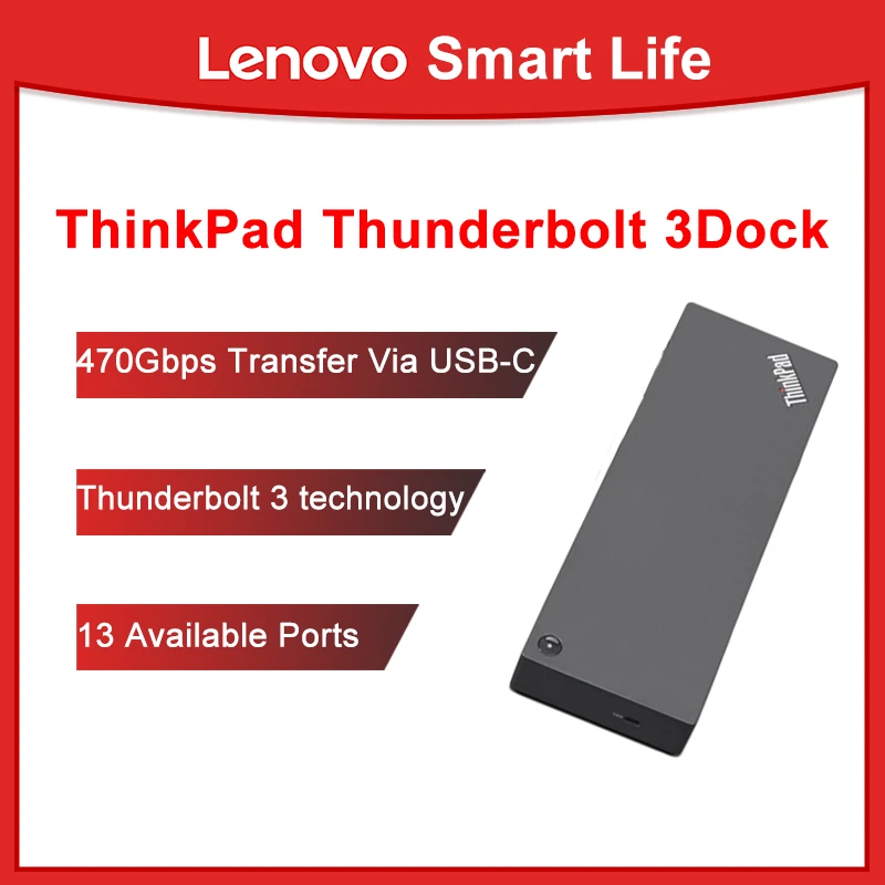 Original Lenovo Thinkpad Thunderbolt 3 Docking Station For P15 P53 P73 P1  X1 40any230us - Docking Stations & Usb Hubs - AliExpress