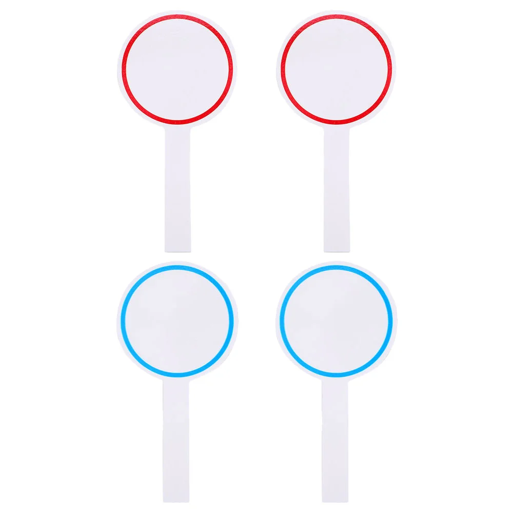 

4pcs Single Sided Whiteboards Judges Writable Scoreboards Blank Scoreboards Multi-use Scoreboards