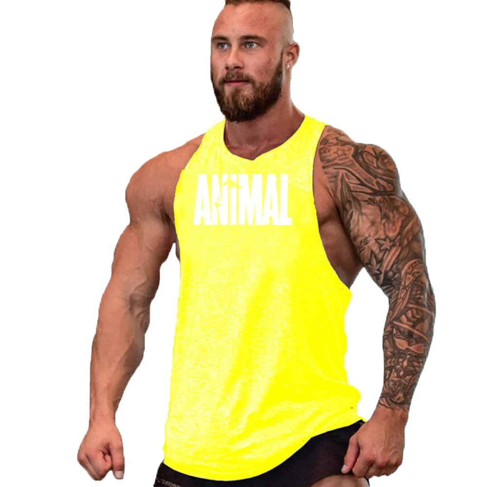 Tier Fitness Kleidung Bodybuilding Shirt Männer Top für Fitness ärmellose Sweatshirt Gym T-Shirts Schädel Mann Männer Weste Stringer – Detail 8