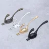 1pc Heavy Duty Alloy Hook Wall/Door Mounted Hanger Door w/screw Black/Gold/Silver/Antique Bronze Coat/Key/Bag/Towel/Hat Holder 4