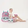 Hot Sale Sequin New Cartoon Animal Backpack 16'' Cat Printing Student Cartoon Cute Children's Schoolbag with Lunchbag and Penbag 4