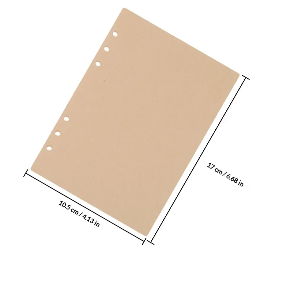 3팩 A6 스프링 노트용 리필 용지, 빈 루즈리프 코어, 내구성 강한 부드러운 필기감, 그림 그리기 가능, 여행용