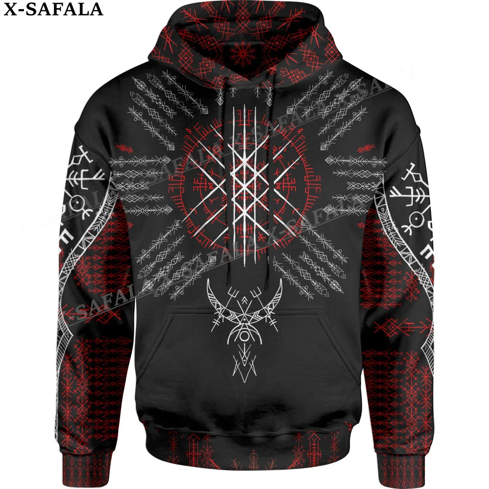 

Symbol Viking Tattoo Raven Odin Wolf Dragon 3D Printed Hoodie Man Female Pullover Sweatshirt Hooded Jersey Tracksuits-21