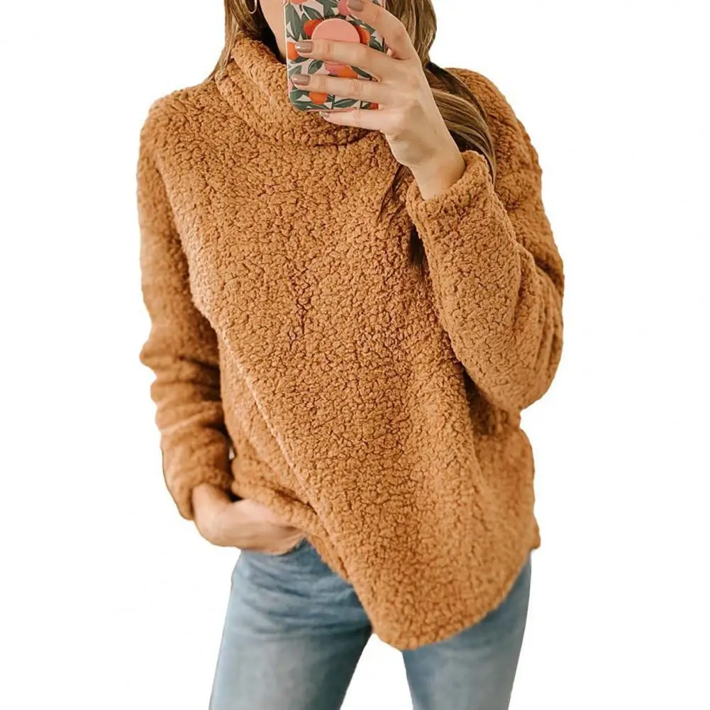 

Women Turtleneck Sweater Cozy Women's Turtleneck Sweater Soft Warm Stylish Fall/winter Pullover for Casual Comfort High Collar
