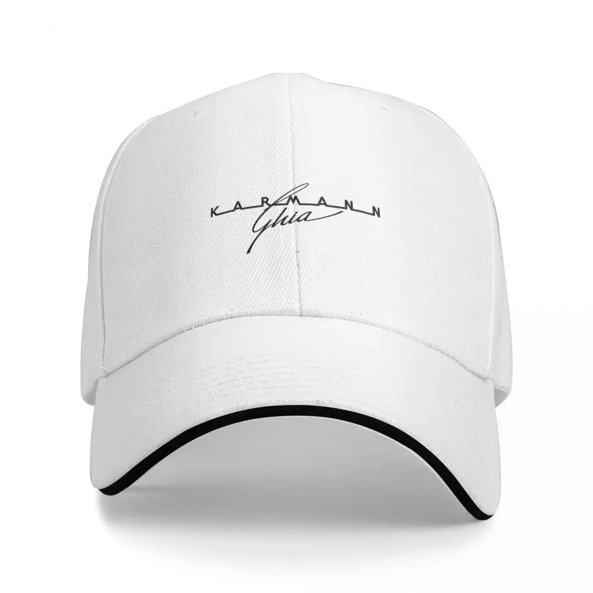 

Karmann Ghia script logo Baseball Cap boonie hats Uv Protection Solar Hat Beach Golf Women's Hats For The Sun Men's
