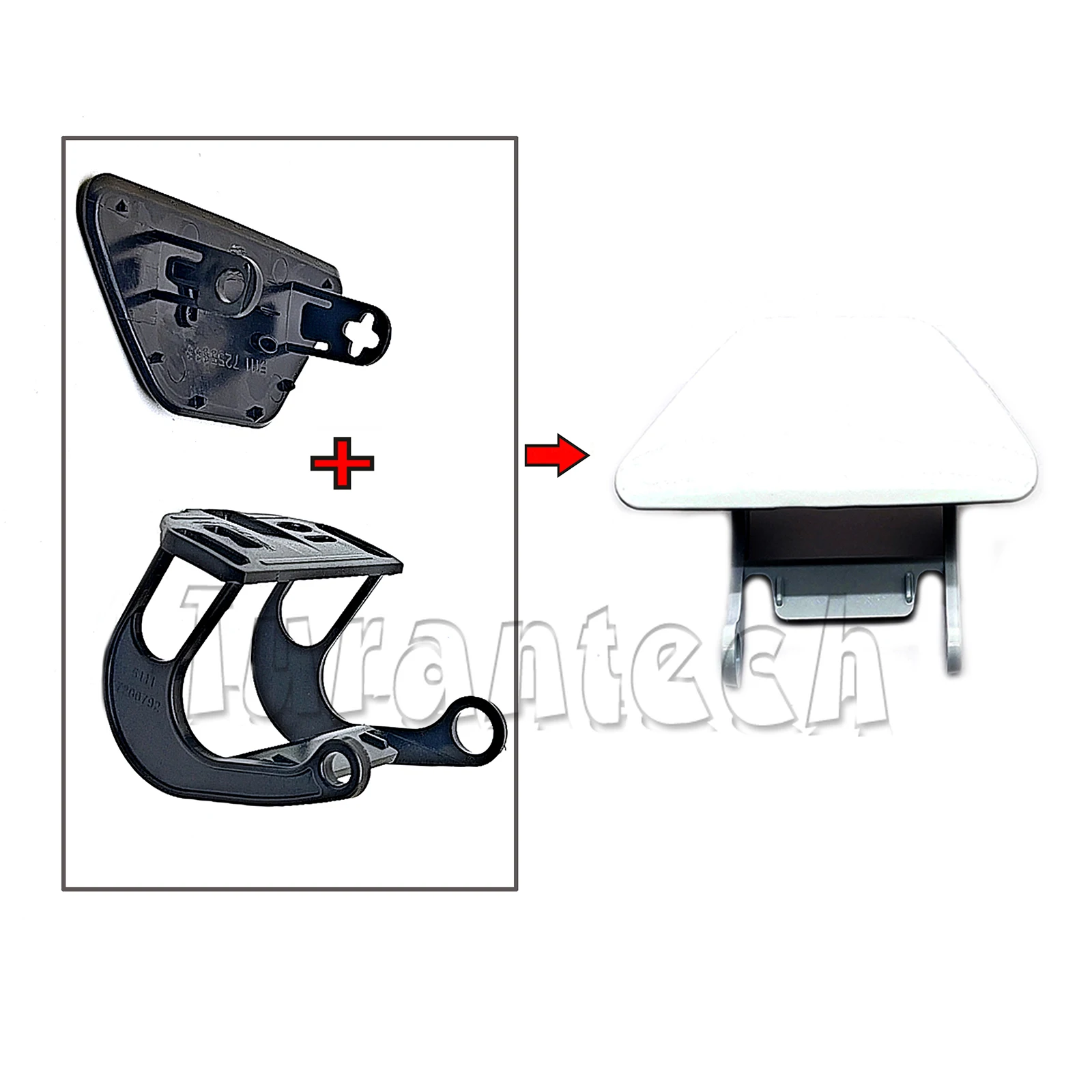 Headlight Washer Cover for 11-16 BMW M series Fit M5 F10 Cleaning Headlamp Spray Nozzle
