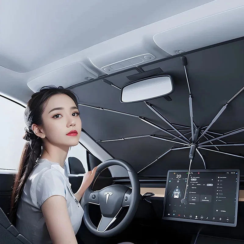 Car Windshield Sunshade Umbrella Hemmed Edge Cover Protector Parasol Summer Sun Protection Front Window