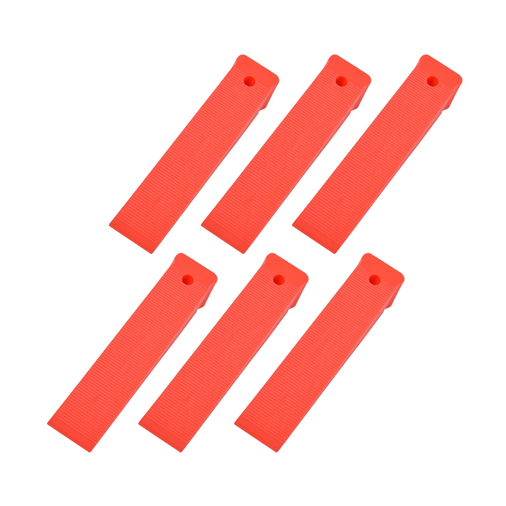 6pcs Locator Spacer Anti Slip Texture Plastic Wedge Set Leveling Position Wedges Shims Furniture Wedges Levelers for Door Window