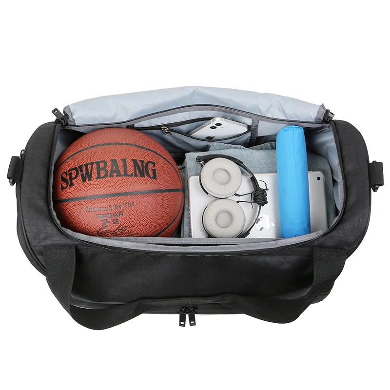 Women's Large Capacity Gym Bag Waterproof Swimming Yoga Bag Portable Sports Weekend Luggage With Print