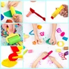 Fun Play Dough Tools Kit For Kids Children Toddlers Playdough Extruders Scissors Rollers Cutters Plasticine Clay Accessories Toy 3