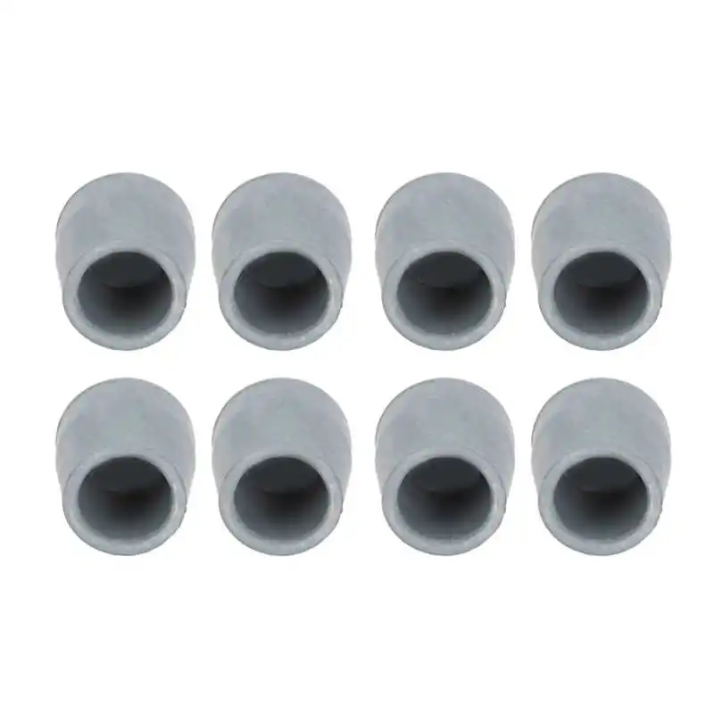 10pcs Rubber Crutch Tip Set Professional Gray Antislip Cane Walker Tip