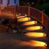 LED Solar Step Lamp Path Stair Outdoor Garden Lights Waterproof Balcony Light Decoration for Front Door Patio Stair Fence Light 4