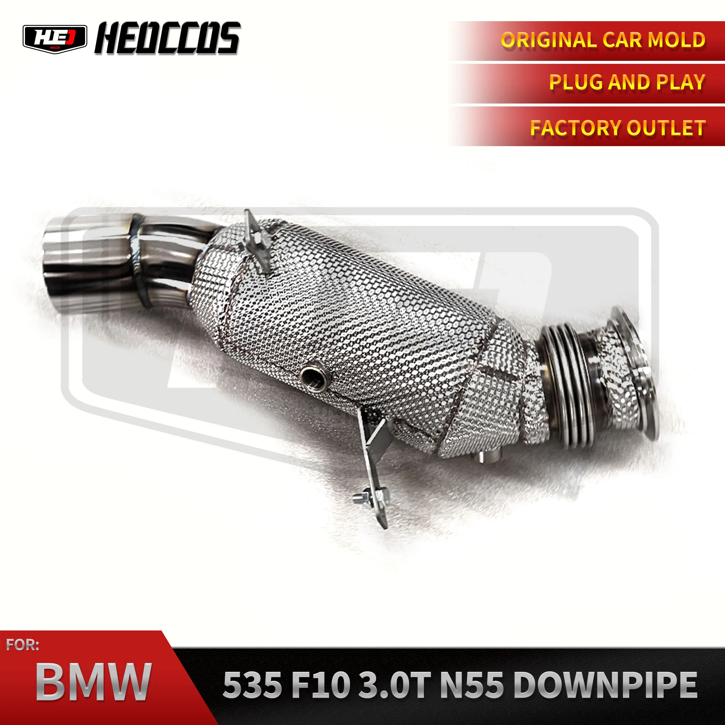 HEO-Car-Performance-Exhaust-Pipe-For-BMW-535-F10-3-0T-N55-Downpipe-With ...