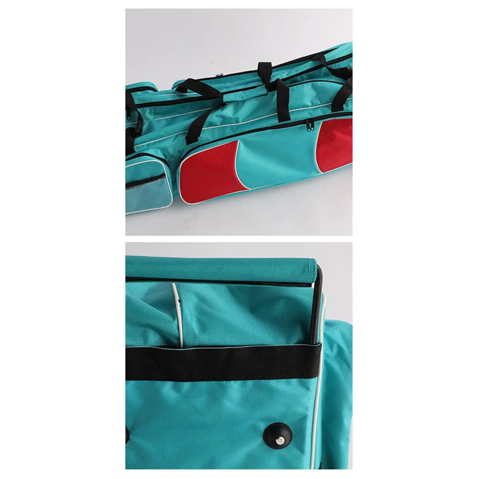 Fencing Bag with Wheels Lightweight with Retractable Handle Trolley Case Rolling Fencing Bag for Enthusiasts Saber Training Epee