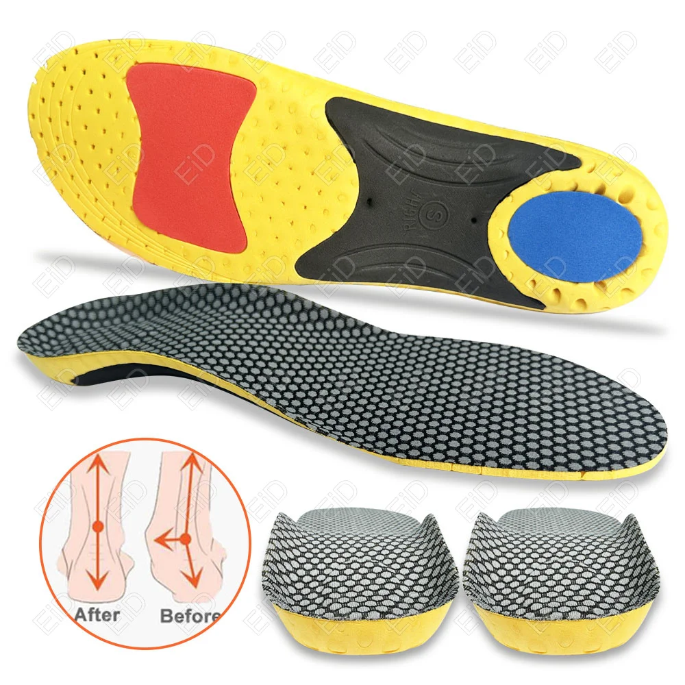 EVA Sport Einlegesohlen für Schuhe Sohle Orthopädische Einlegesohlen Plattfuß Gesundheit Sohle Stoßdämpfung Kissen Laufende Einlegesohlen für Füße Mann – Detail 1