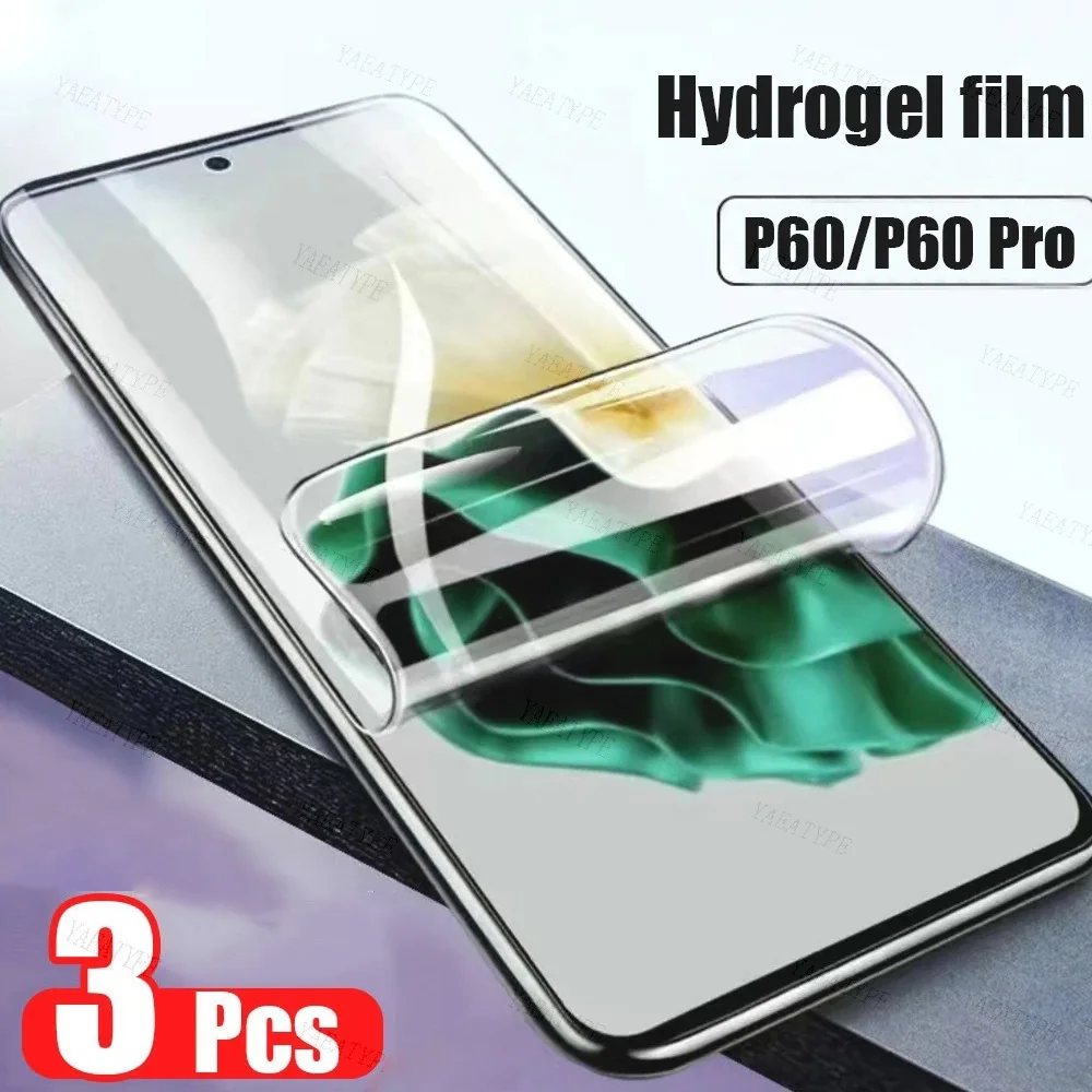 

3PCS Hydrogel Film For Huawei P60 Pro High Quality Screen Protector Film For Huawei P60 P60Art Not Glass