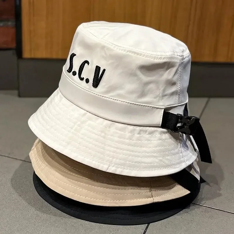 

Unisex Bucket Hat Summer Embroidered Letters Fashion Outdoor Fisherman Sun Hats
