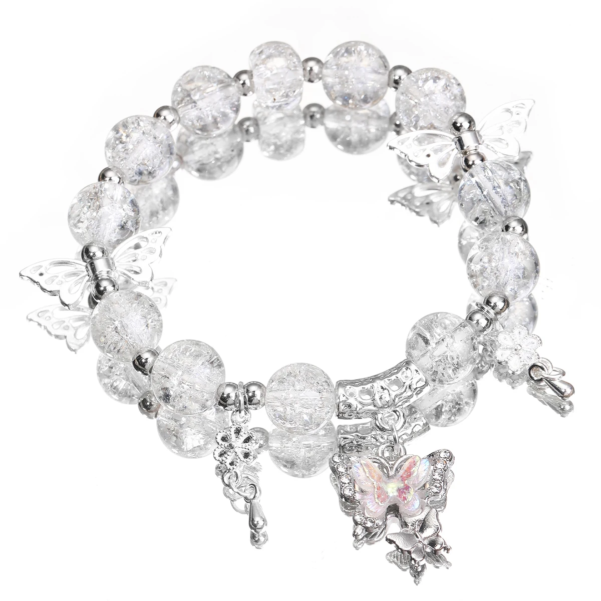 Elegant Butterfly Beaded Bracelet - Charming Jewelry Gift