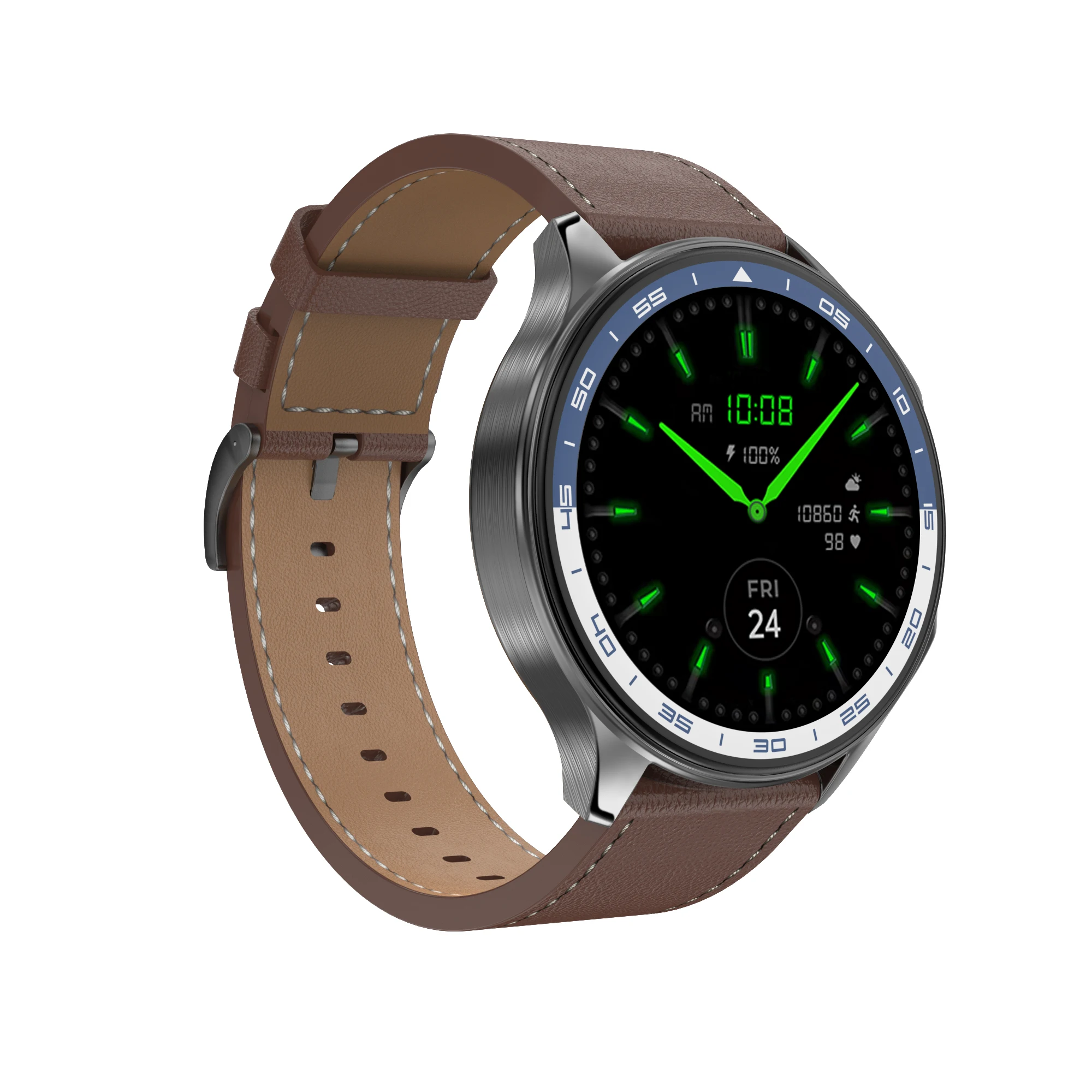 DT WATCH X AMOLED 남녀공용 스마트워치 BT 통화 연결 이어폰, 스마트 워치 방수, TWS 음악, 3D UI, AOD 모드 비디오, 4GB ROM