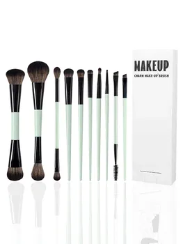 3/6/10-Piece Facial Makeup Brush Set, Dual-Ended Makeup Brushes, Multi-Functional Makeup Brushes, Facial Makeup Brushes, Foundation Brushes, Powder Brushes, Blush Brushes, Concealer Brushes, Eye Makeup Brushes, Eyeshadow Brushes, Eyebrow Brushes, Eyeliner Brushes, Eyelash Brushes, Blending Brushes, Highlighter Brushes, Kabuki Color Tools, with Paper Box Packaging, Complete Brush Set, Travel and Home Essential Makeup Tools, for Girls and Women 1