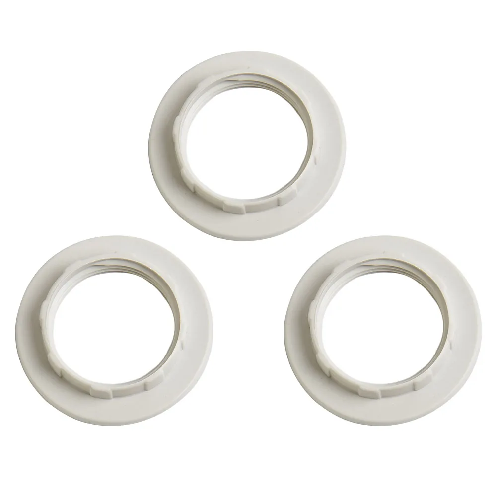 Lampen schirm Ring aufrüsten Sie Ihre Lampen mit langlebigen e14 Kunststoff Lampen schirm Kragen Ring Faden Lampe Licht Schatten halter 3er-Set – Detail 9