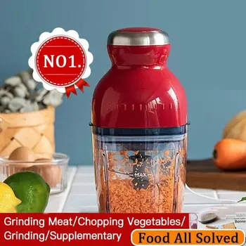 Multifunctional Juice Extractor Meat Chopper Ergonomic Design ABS Stainless Steel 500Ml Capacity For Kitchen For Household 1