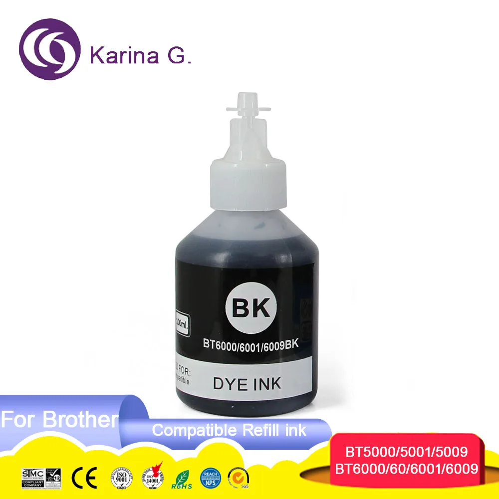 BTD60 BTD60BK BT6001BK BT6000 BT5000 BT6000BK Compatible Bottle Water Based Refi