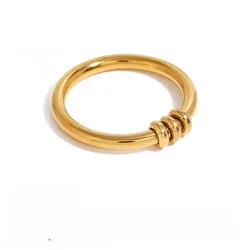 Stress - Relief Spinner Ring: Personalized Unisex Design - 8 (R05583 - 1 - 0 - 6)