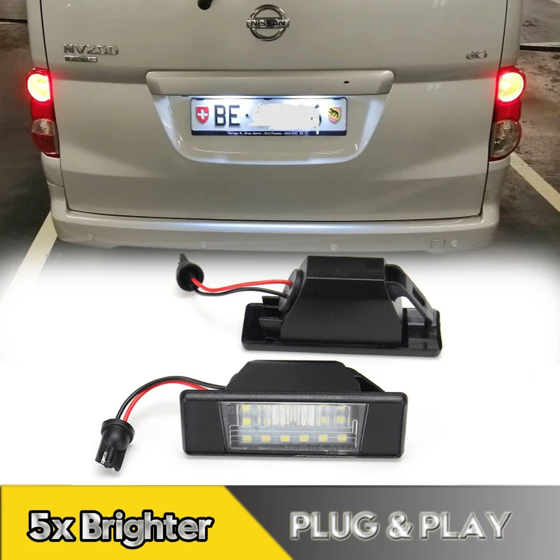 Sidelight Bulbs Pair 3030 SMD LED 501 W5W T10 194 Canbus For Peugeot