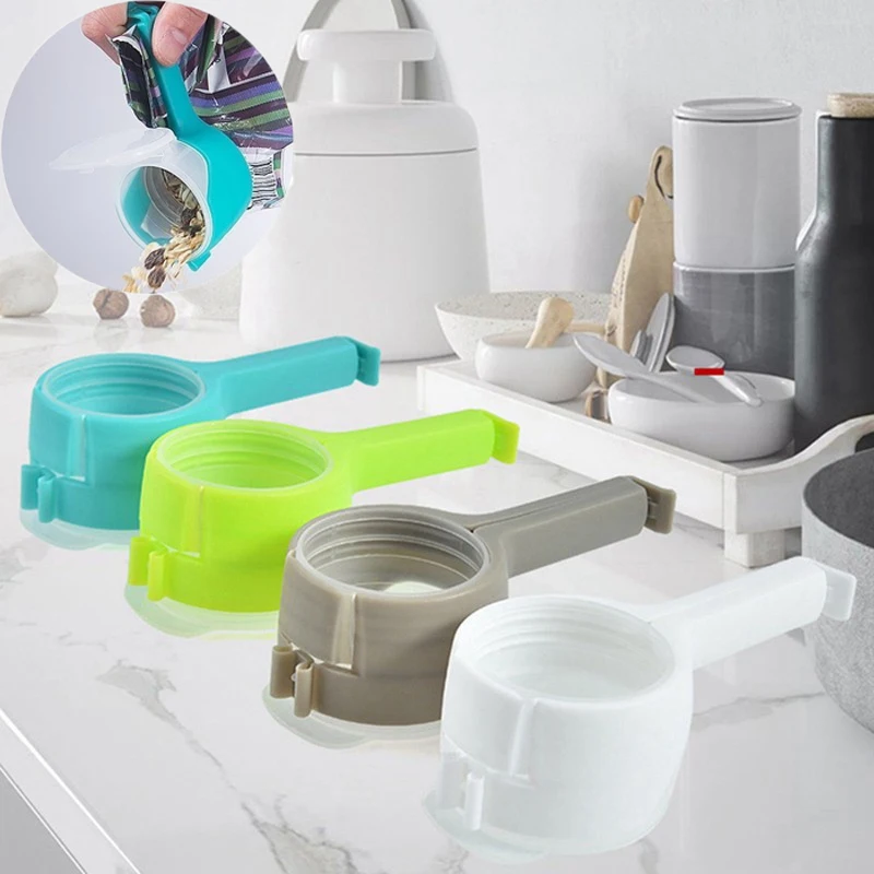 Clip Per Sigillare Sacchetti Alimentari - Pack Da 4, Con Beccuccio Per Versare - Foto 7