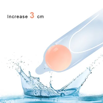 Reusable Silicone Beads Condoms Men Penis Enlargement Sleeve Intimate Goods Condoms Extender Ball Adult Sex Product Sex Toys 4