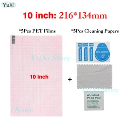 Universal HD Clear Screen Protector Film Set - 10 Pack Anti - Dust PET Films (10inch Kit)