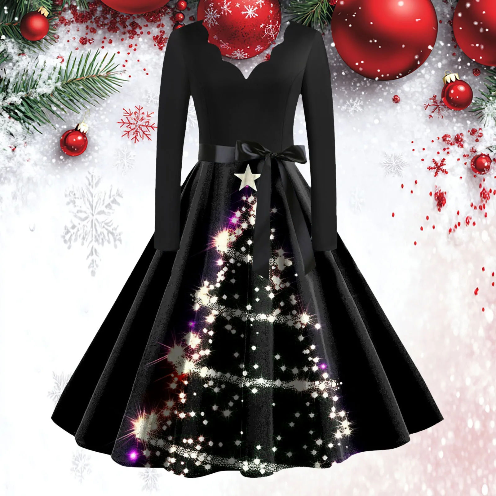 sachin and babi light blue dress Leigh Yuletide Tartan Dress – The Oaks Apparel Co main image 0