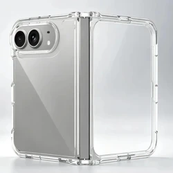 Transparent Shockproof Folding Phone Case with 360 - Degree Protection for iPhone Duo (Clear)