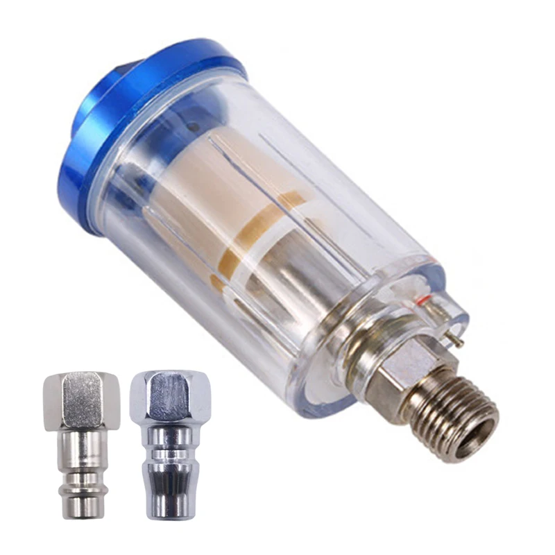 1/4'' Oil Water Separator Compressor Spray Paint Gun Air Hose Filter Moisture Trap Mini Air