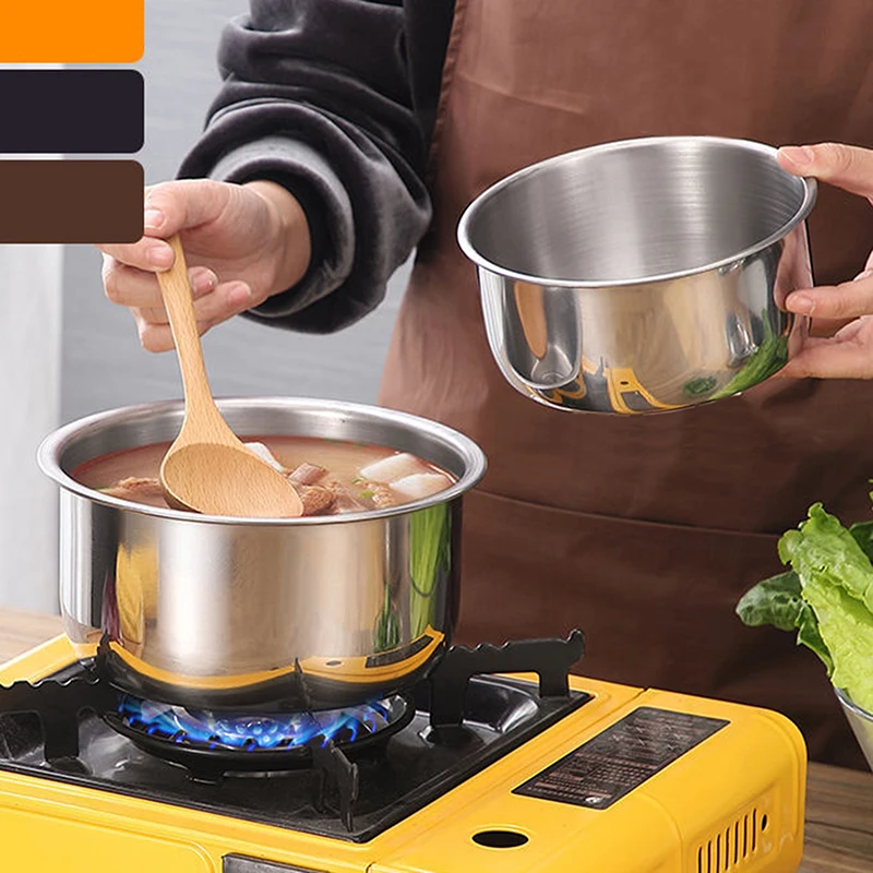 7pcs Aluminum Cooking Pot with Lid Double Ear Soup Pot Kitchen Ramen  Noodles Pans Cooking Food Tool Cookware Kitchen Accessories - AliExpress