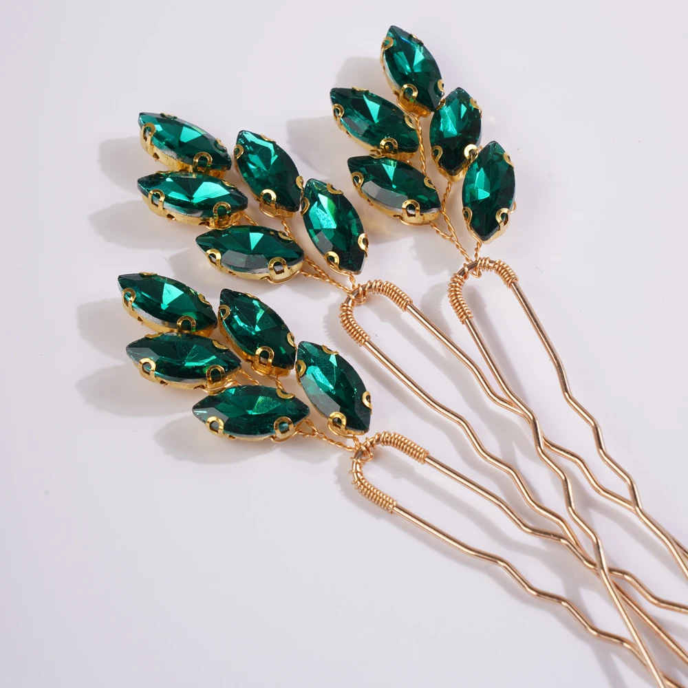 Bridal Hair Accessories Hair Accessories 10 Color Rhinestones Little Simple Bride Wedding Hair Pins Silver Bridal Hair Piece Wedding Accessories for Women and Girls